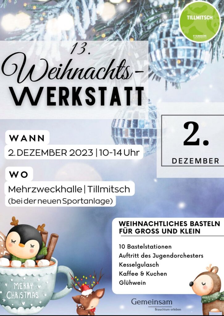 2023.11.20 Weihnachtswerkstatt ÖVP Tillmitsch