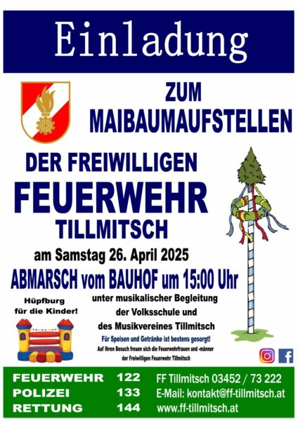 2025.04.02 Maibaumaufstellen 2025 FF Tillmitsch