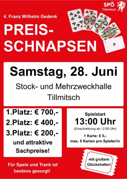 2025.05.12 Preisschnapsen SPÖ Tillmitsch