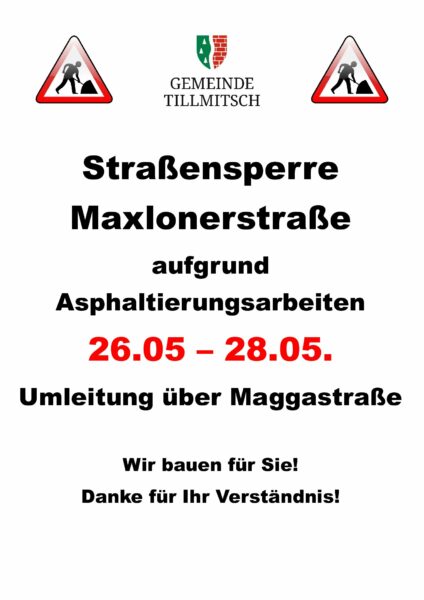 VORANKÜNDIGUNG Mai25