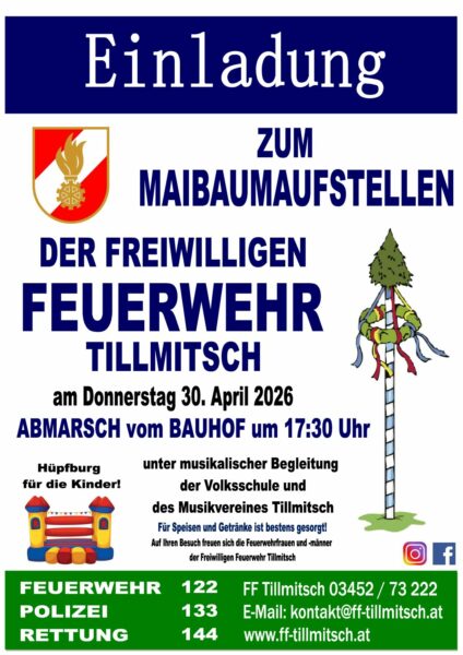 Einladung Mai-Baum-Aufstellen 2026