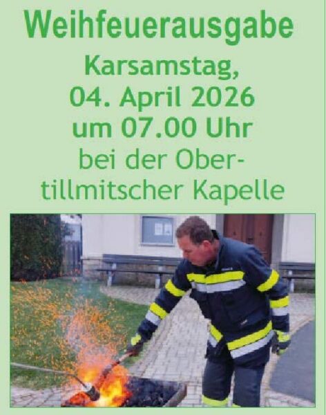 Weihfeuerausgabe